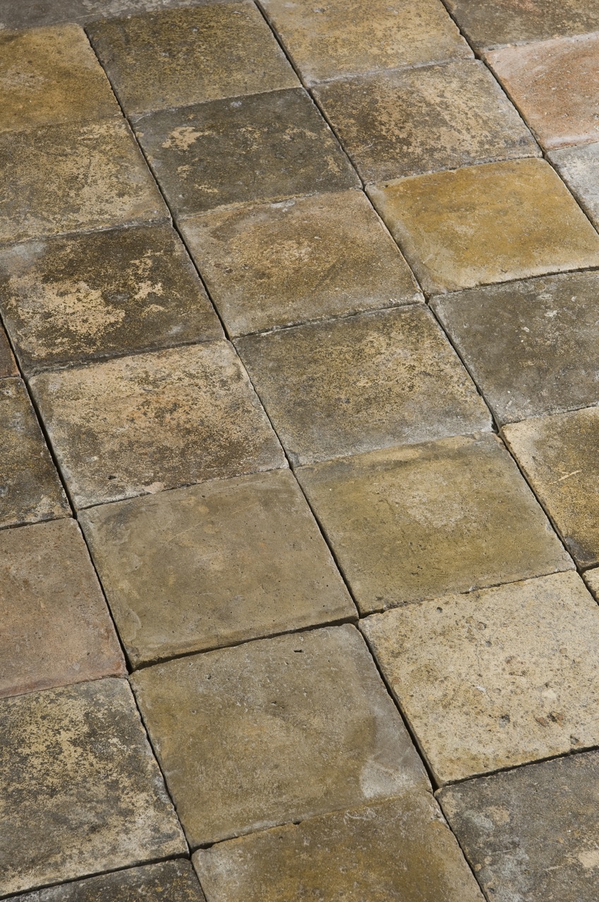 Reclaimed Terracotta Squares White Tones